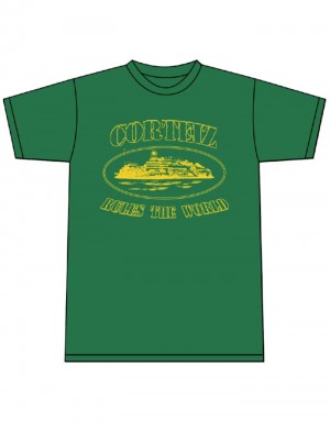 Mens Corteiz 2019 Og Alcatraz T Shirts Green | J8Q-9696