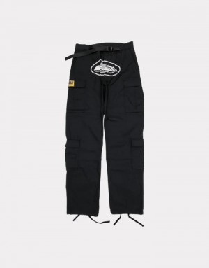 Mens Corteiz 4starz Special Edition Guerillaz Cargos Cargos Black | S4L-6885