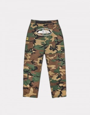 Mens Corteiz Alcatraz Cargos Cargos Camo | C2V-6907