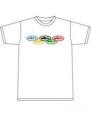 Mens Corteiz Alcatraz Olympic T Shirts White | A0T-1481