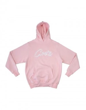 Mens Corteiz Allstarz Hoodie Pink | M7N-6672