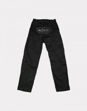 Mens Corteiz Guerillaz Cargos Cargos Black | I4B-7963