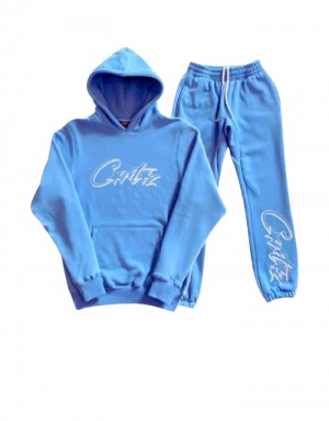 Mens Corteiz Tracksuits Blue | Y0P-2975