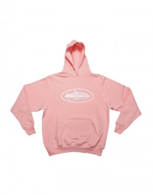 Womens Corteiz Alcatraz Hoodie Pink | R5W-2754