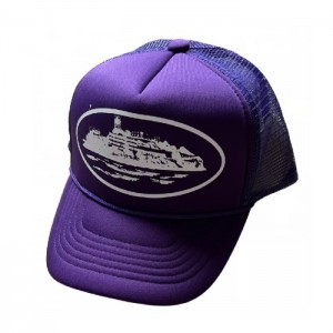 Womens Corteiz Alcatraz Trucker Caps Purple | C3P-8243