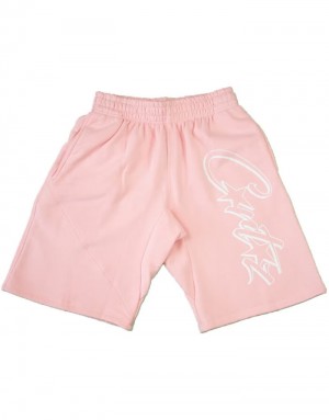 Womens Corteiz Allstarz Shorts Pink | A8K-3983