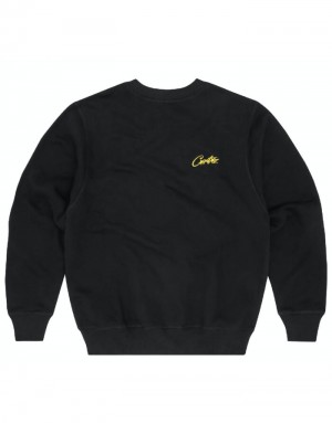 Womens Corteiz Hmp V1 Allstarz Sweatshirts Black | C0I-3644