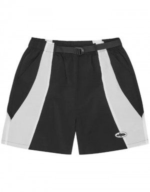 Womens Corteiz Spring Shorts Black | F0E-2357