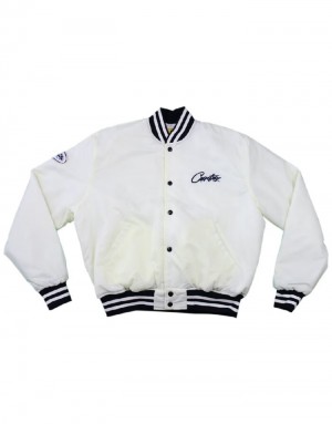 Womens Corteiz Stadium Jackets White | M8N-2963