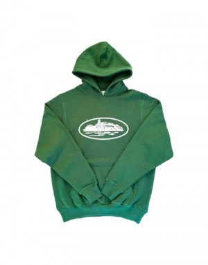 Womens Corteiz Superior Hoodie Green | T5M-0558