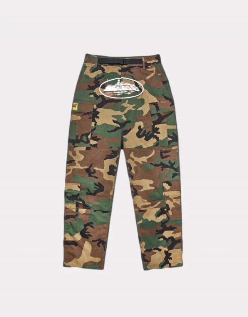 Mens Corteiz Alcatraz Cargos Cargos Camo | C2V-6907