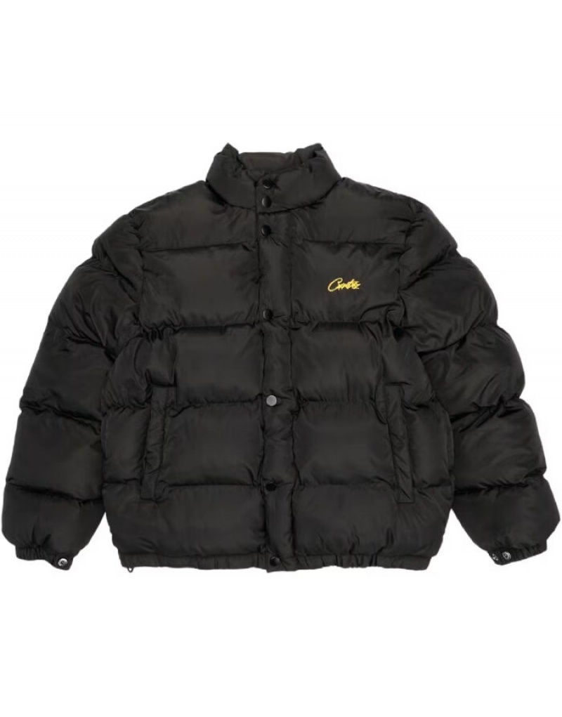 Mens Corteiz Bolo Jackets Black / Yellow | C4X-5123