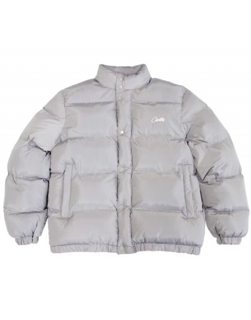 Mens Corteiz Bolo Jackets Silver | S3C-3244