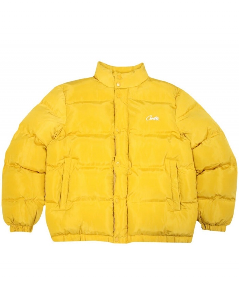 Mens Corteiz Bolo Jackets Yellow | V4N-5898