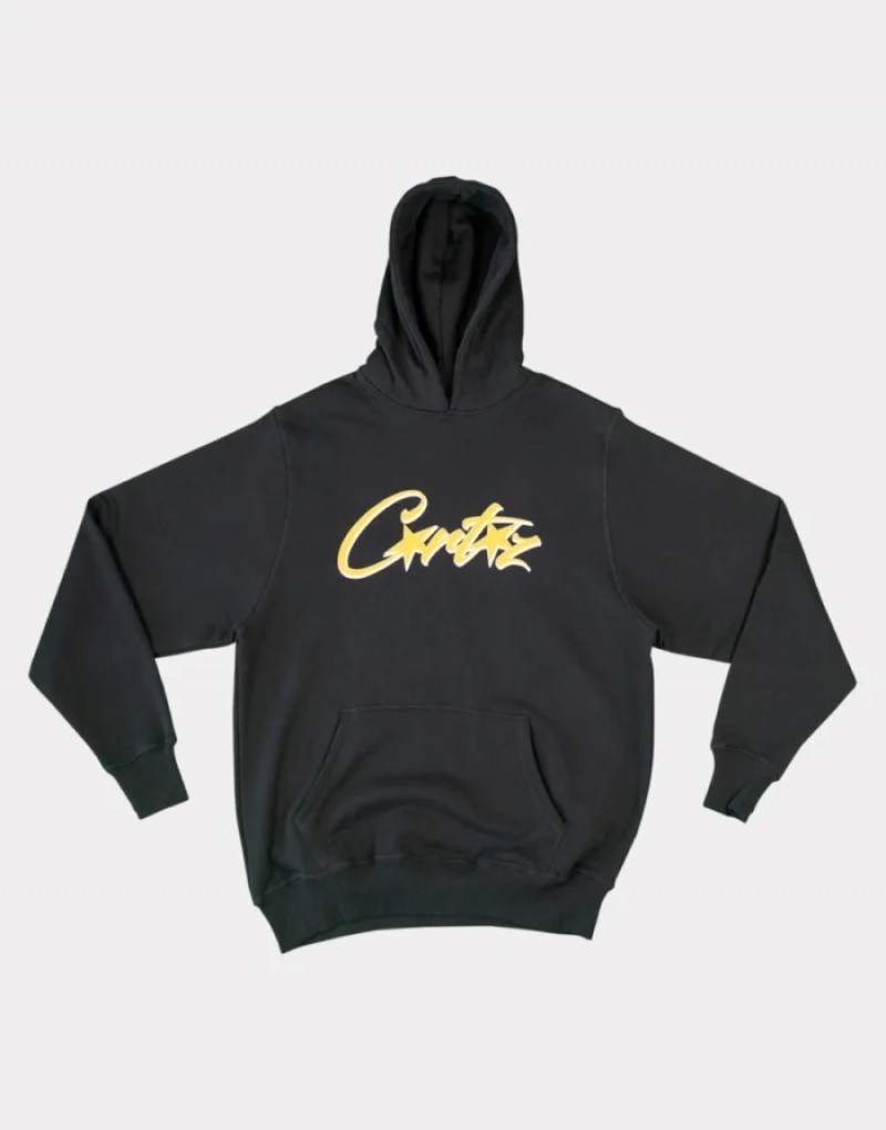 Womens Corteiz Allstarz Hoodie Black | G5W-8422