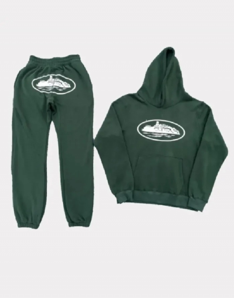 Womens Corteiz Tracksuits Green | L8P-4283