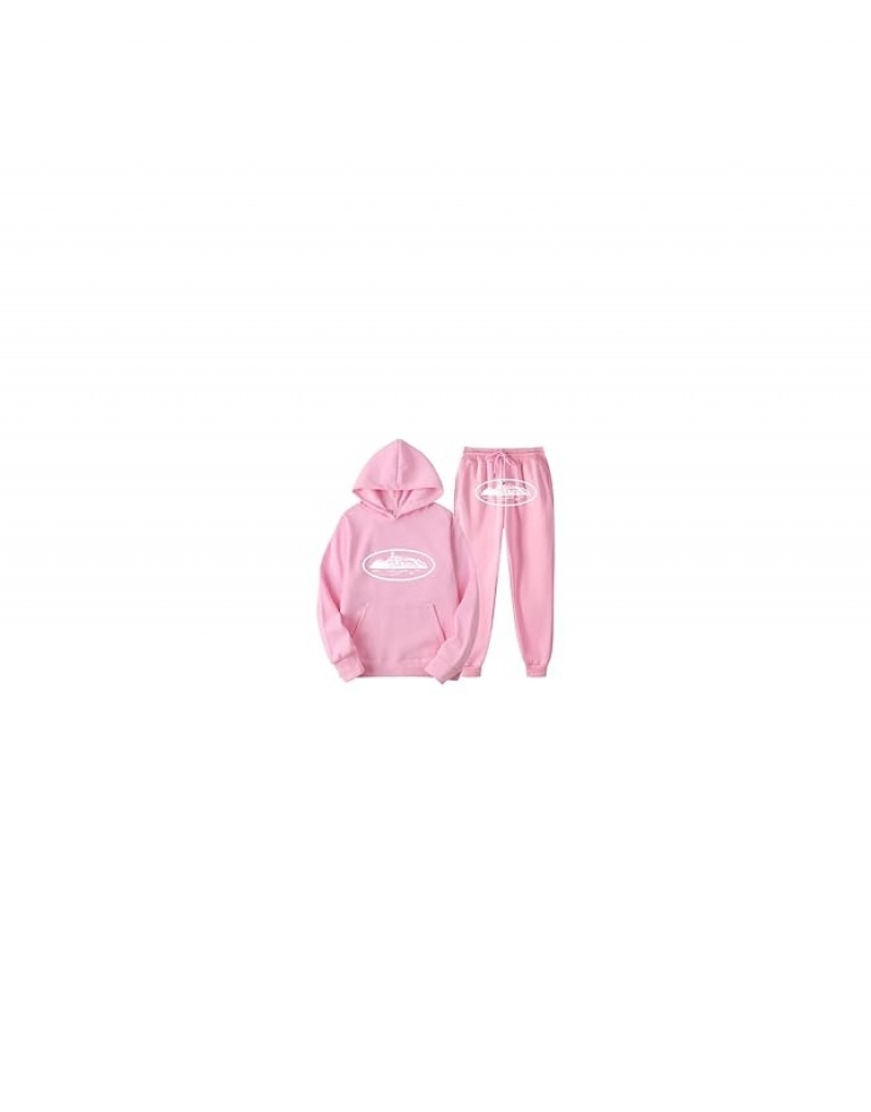 Womens Corteiz Tracksuits Pink | E1Z-9046